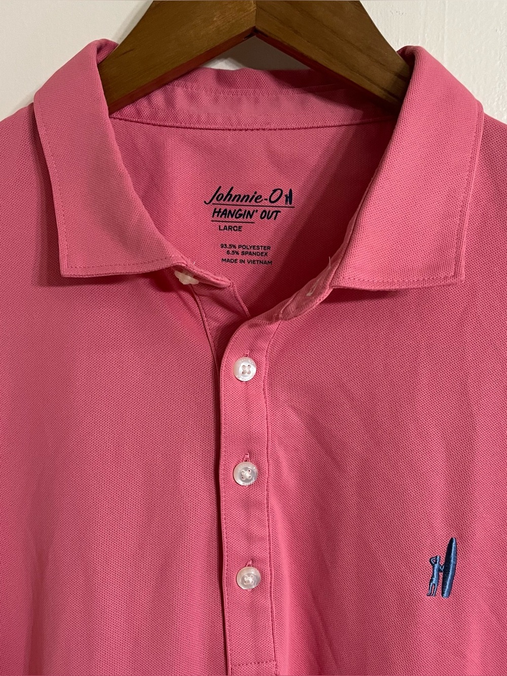 Johnnie o hanging out polo shirt men’s large L